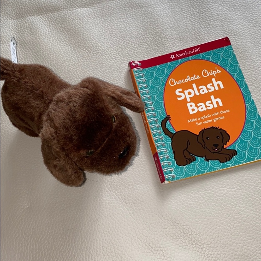 American Girl Doll Dog and Book